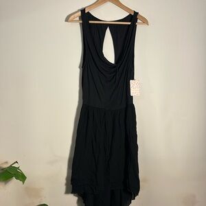 Free People Black High Low Dress Size S